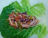 A picture of step 4 of Lettuce Wrap.