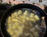 A picture of step 1 of Fried Tofu in soup🍽.