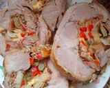 Foto del paso 8 de la receta: BONDIOLA RELLENA CON, PANCETA QUESO, Morrón, ACEITUNAS