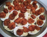 A picture of step 4 of Shrimp Deviled Eggs.