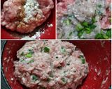 A picture of step 1 of Chinese Eggplants with Minced Pork 釀矮瓜.