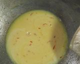 A picture of step 1 of Kesar pista peda.