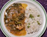 Foto del paso 6 de la receta: Carne de puerco con verdolagas en salsa combinada