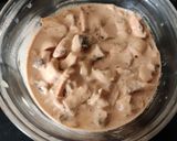 A picture of step 2 of Mushroom Manchurian dry.