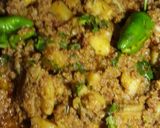A picture of step 5 of Alu Qeema🍽😋😋.
