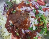 A picture of step 3 of Chinese bhel.
