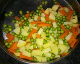 A picture of step 3 of #tiffin box# shahi veg biryani pulao.