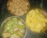 बैंगन सोयाबीन आलू की मिक्स सब्जी (baingan soyabean aloo ki mix sabzi recipe in Hindi) रेसिपी चरण 1 फोटो