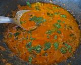A picture of step 5 of Capsicum-Onion Curry in a Yogurt-Based Red Gravy.