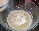 A picture of step 4 of Eggless Vanilla Sponge Cake.