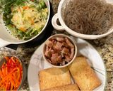 Hình bước làm 1 của món Mì xào chay