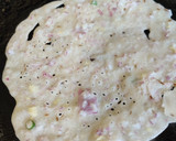 A picture of step 4 of Rava dosa/Semolina dosa.