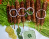A picture of step 8 of Chicken Seekh Kababs😍😋.