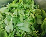 A picture of step 1 of Green Amarnath Sabji.