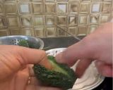 A picture of step 2 of Bharwa Karela Sabzi.