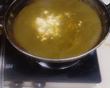 A picture of step 7 of Sarso Ka Saag (sarso, palak, bathua).