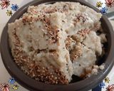 A picture of step 4 of Sprouted Moong Dhokla.