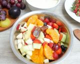 Foto langkah ke 8 dari resep Salad Buah Saus Creamy Orange mint (Dressing).