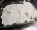 A picture of step 6 of S's banoffee pie (very easy).