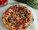 Foto del paso 6 de la receta: Tortilla de espinacas con sobrasada y tomates cherry 🍅