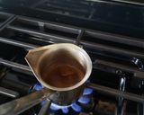 A picture of step 1 of Turkish Coffee ☕🍬.