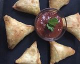 A picture of step 16 of Patti samosa.