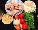 Hình bước làm 1 của món Lagu sườn non heo