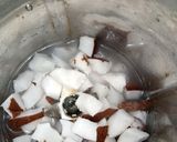 A picture of step 2 of #Coconut_Milk_Tea😋😋😋.