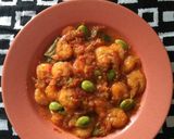 Foto langkah ke 5 dari resep Balado Udang Pete.