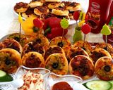A picture of step 7 of Mini Pizzas with Various Toppings.