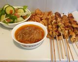 Foto del paso 4 de la receta: Brochetas de pechugas de pollo al horno