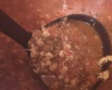 A picture of step 4 of Misal pav recipe.