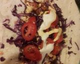 A picture of step 5 of Chicken wrap.