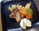 Foto del paso 10 de la receta: Cerdo agridulce y puré de zapallo inglés