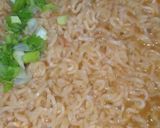 A picture of step 1 of Instant Noodles pizza.