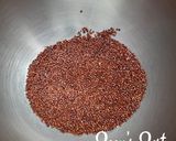A picture of step 1 of Red Quinoa Mix Vegetable Risotto.