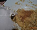عکس مرحله 3 از دستور حلوای بادام بدون پخت