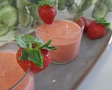A picture of step 5 of Strawberry Gazpacho.