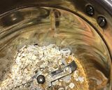 A picture of step 1 of Brown rice oat orange pancakes.