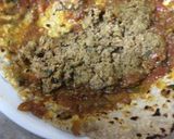 A picture of step 3 of Qeema wrap.