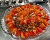 Une image de l'étape 12 de Salade de riz rouge aux tomates, carottes et ciboulette.