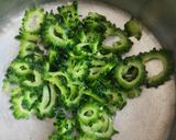 A picture of step 2 of Karela kathi mithi sabji.
