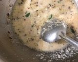 A picture of step 2 of Paneer cashew,peas in white gravy.