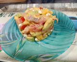 Foto del paso 3 de la receta: Timbal de aguacate, mango, tomate y salmón