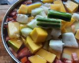 A picture of step 1 of Drum 🥁 stick mix veggies spicy sambar.