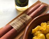 Foto del paso 1 de la receta: Pasta de paquetitos de champiñón y trufa, con txistorra a la sidra