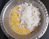 A picture of step 2 of Poha Pakodas.