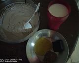 A picture of step 1 of Chocolate shake#jikoni challenge.