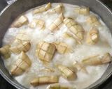 Foto langkah ke 3 dari resep Ketupat Kuah Lodeh nangka & ikan Pari Panggang.