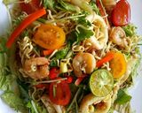 Gambar langkah 3 resipi Kerabu Maggi Calamari.
